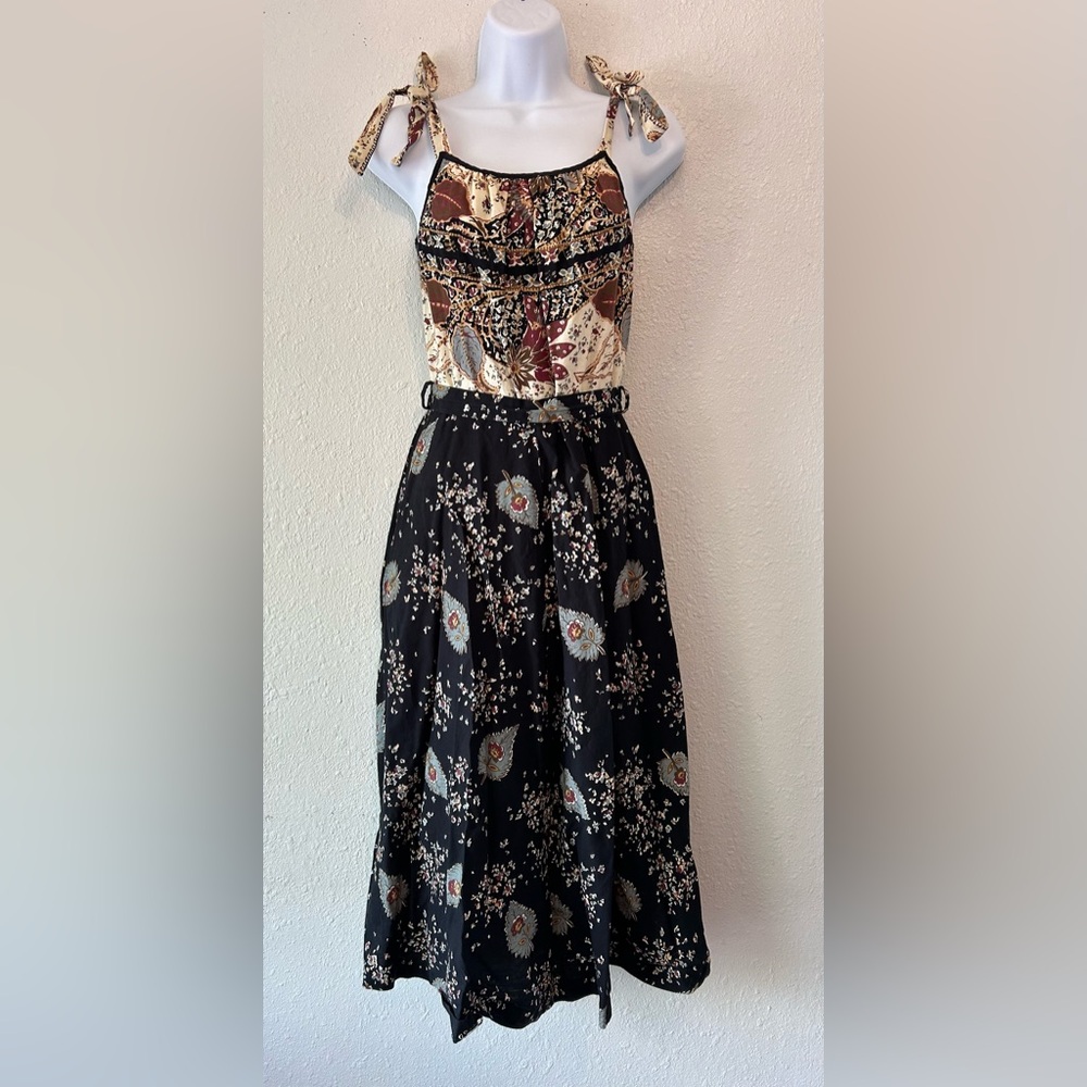 Bohemian Earthy Organic Peasant Dress
